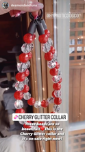 Load image into Gallery viewer, Cherry Glitter Acrylic Bead Collar
