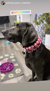 Chunky Bubblegum Pink Pearls Acrylic Bead Collar