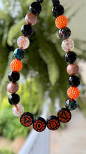 Load image into Gallery viewer, PERSONALIZED Pumpkin Spice Halloween Bead Collar