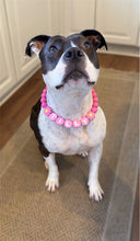 Load image into Gallery viewer, PERSONALIZED Pink Daisy Bead Collar