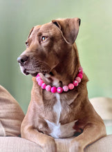 Load image into Gallery viewer, Pink Hearts Glitz Bead Collar
