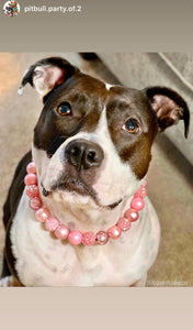 Pink Christmas Lights ✨ Bead Collar