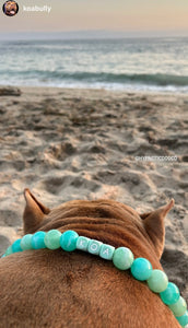 Sea Glass Acrylic Bead Collar