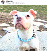 Load image into Gallery viewer, Sky Blue Abstract Ceramic Bead Collar