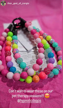 Load image into Gallery viewer, Pink Ombre MINI Acrylic [Small Dog/Cat Bead Collar]