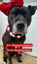 Load image into Gallery viewer, Red Frosty ⛄️ Bead Collar