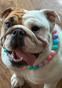 Bubblegum Acrylic Bead Collar