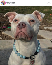 Load image into Gallery viewer, Sky Blue Abstract Ceramic Bead Collar