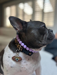 Lavender Waves Resin MINI [Small Dog/Cat Bead Collar]