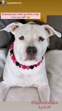 Load image into Gallery viewer, Magenta Sugar Skull Bead Collar