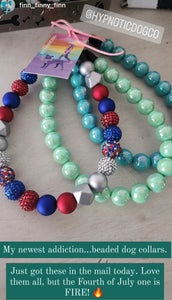 Minty Sage Acrylic Bead Collar - SALE