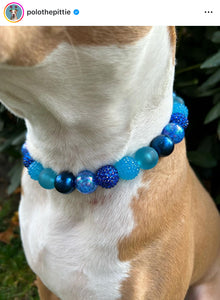 Blue Lagoon Acrylic Bead Collar