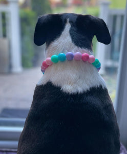 Bubblegum Acrylic Bead Collar