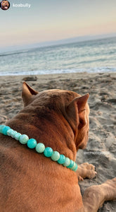 Sea Glass Acrylic Bead Collar