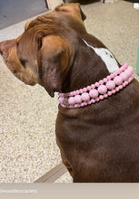 Load image into Gallery viewer, Blush Pink Rain Triplo Acrylic Bead Collar