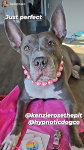 Chunky Bubblegum Pink Pearls Acrylic Bead Collar