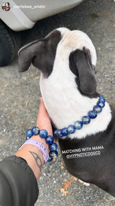 Neptune Blue Bead Collar