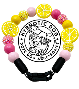 Akira's Pink Lemonade 🩷🍋 MINI [Small Dog/Cat Bead Collar]