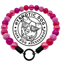 Load image into Gallery viewer, Magenta Glitz Bead Collar