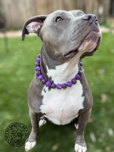 Load image into Gallery viewer, Purple Nebula Resin Glam Bead Collar