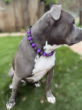Load image into Gallery viewer, Purple Nebula Resin Glam Bead Collar