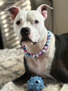 Mermaid Tie Dye Acrylic Bead Collar