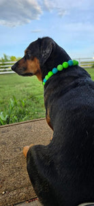 Neon Tropic Glow Acrylic Bead Collar