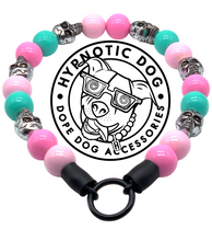 Load image into Gallery viewer, Cotton Candy Skull Bead Collar