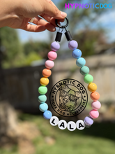 Load image into Gallery viewer, PERSONALIZED Pastel Rainbow Acrylic + Letters Bead Collar