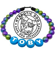 Load image into Gallery viewer, PERSONALIZED Rainbow Stardust Acrylic Bead Collar