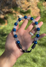 Load image into Gallery viewer, Midnight Snowfall MINI Glam Collar [Small Dog/Cat Bead Collar]