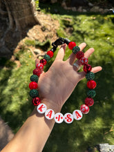 Load image into Gallery viewer, Add-on Only: Christmas Festive Red Personalized Alphabet Letter Beads (Custom Names)