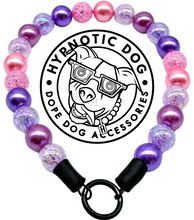 Load image into Gallery viewer, 🟧 18&quot; Slip On (Black O-Ring) Violet Crystal Bead Collar - PRE-MADE/FINAL SALE