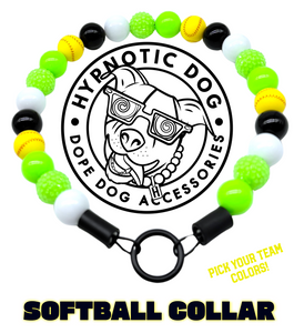 🥎 Softball Team Colors Bead Collar