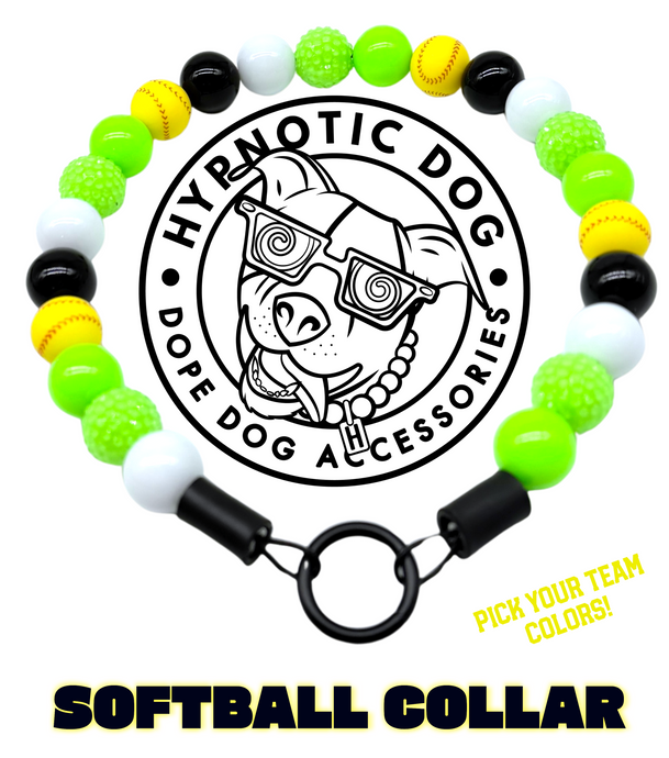 🥎 Softball Team Colors Bead Collar