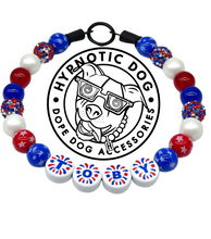 Load image into Gallery viewer, PERSONALIZED 4th of July Glam Bead Collar