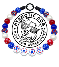 Load image into Gallery viewer, PERSONALIZED 4th of July Glam Bead Collar