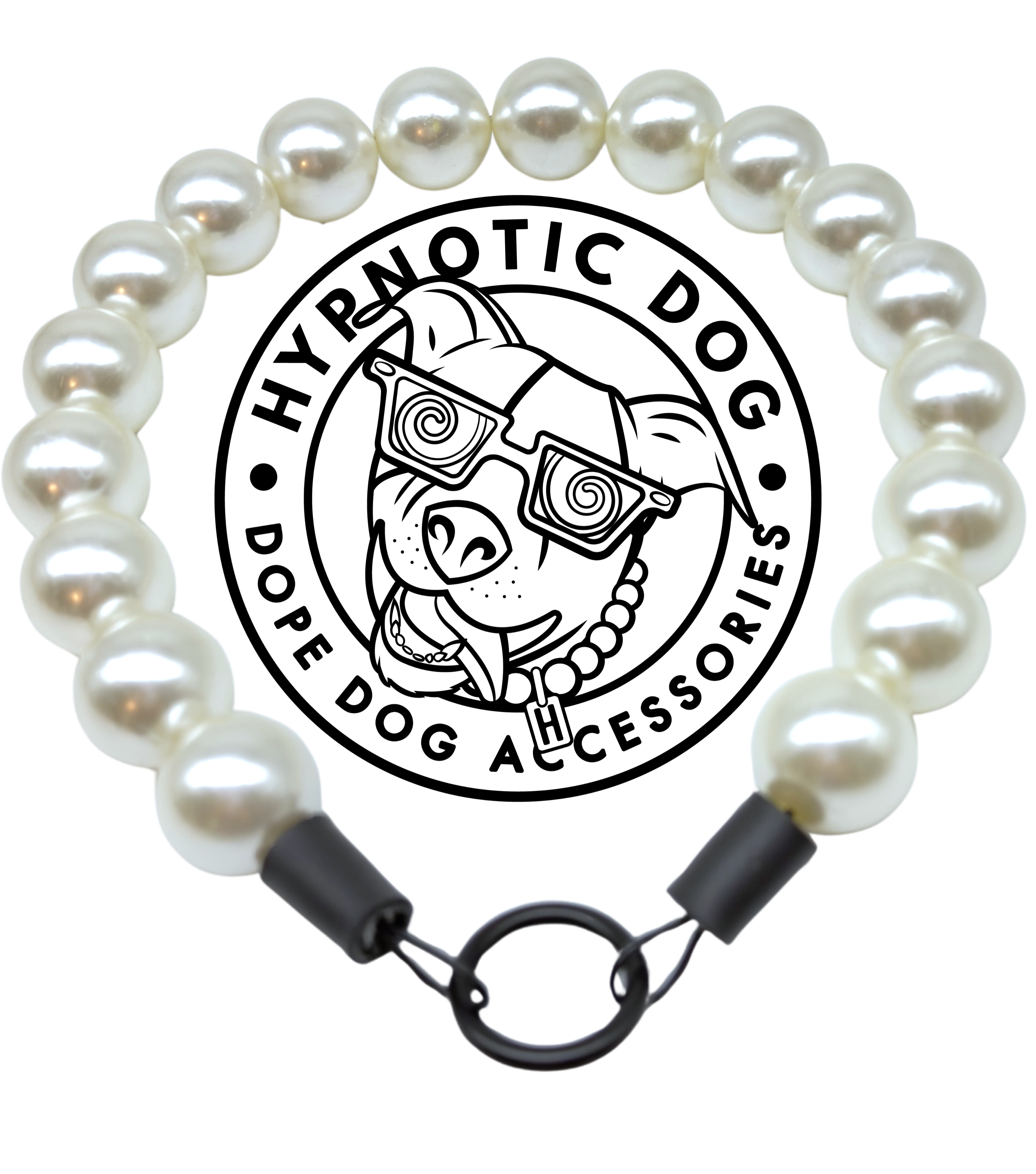 Chunky White Pearls [1mm Smaller] Acrylic Bead Collar – Hypnotic Dog
