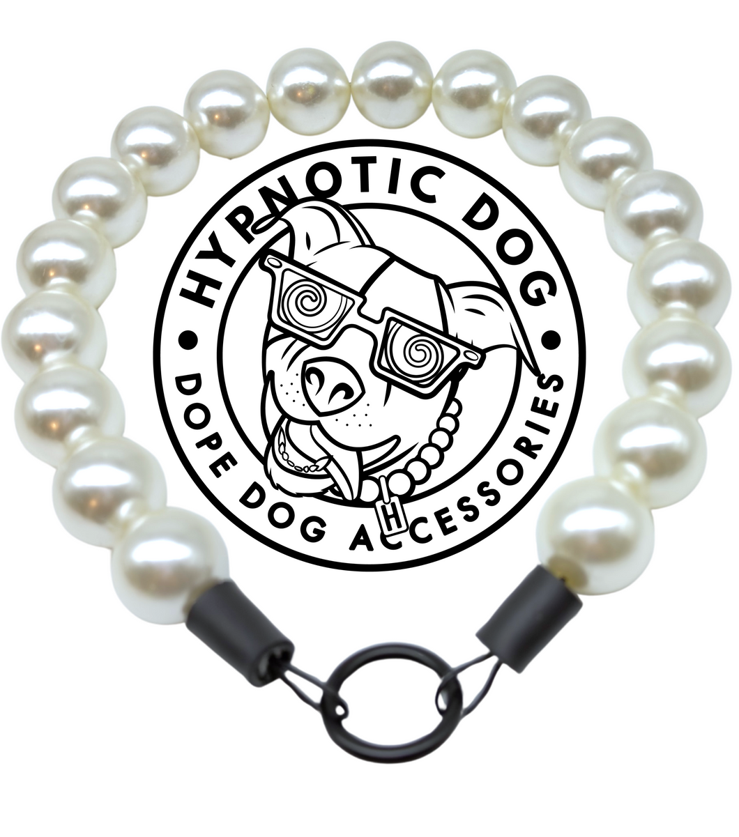 Chunky White Pearls [1mm Smaller] Acrylic Bead Collar