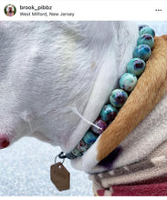Load image into Gallery viewer, Mint Abstract Ceramic Bead Collar
