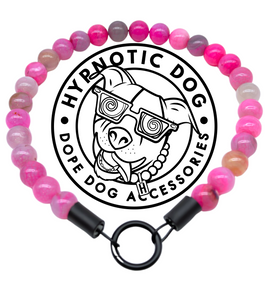 Bubblegum Pink Agate Semi-precious Gem Bead Collar
