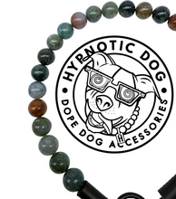 Load image into Gallery viewer, Pine Green Agate Semi-precious Gem Bead Collar [Decorative Only]