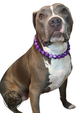 Load image into Gallery viewer, Purple Nebula Resin Bead Collar