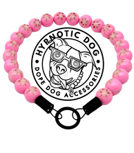 Load image into Gallery viewer, Pink Flower Resin Bead Collar