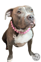 Load image into Gallery viewer, Pink Flower Resin Bead Collar