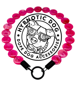 Magenta Waves Coin Bead Collar