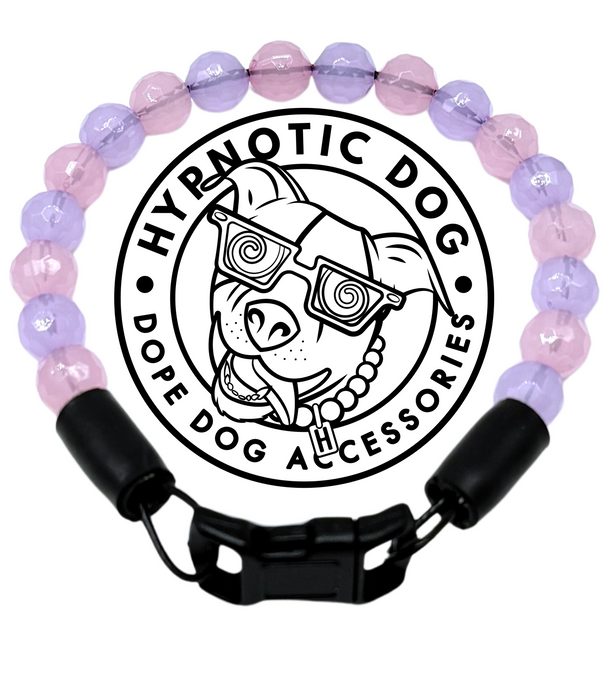 XS Pink & Purple Jewel Acrylic Bead Collar [Small Dog/Cat Bead Collar]