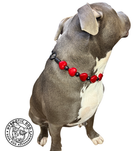 ♥️ Red & Black Sweetheart ♥️ Bead Collar