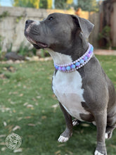 Load image into Gallery viewer, Pink Bubblegum Tie Dye Triplo Acrylic Bead Collar