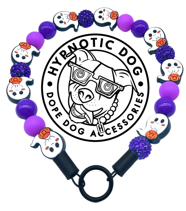 Purple Boo 👻 Halloween Glow Bead Collar